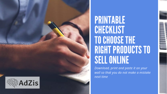 Downloadable Checklist to Choose Products to Sell on your Online Store