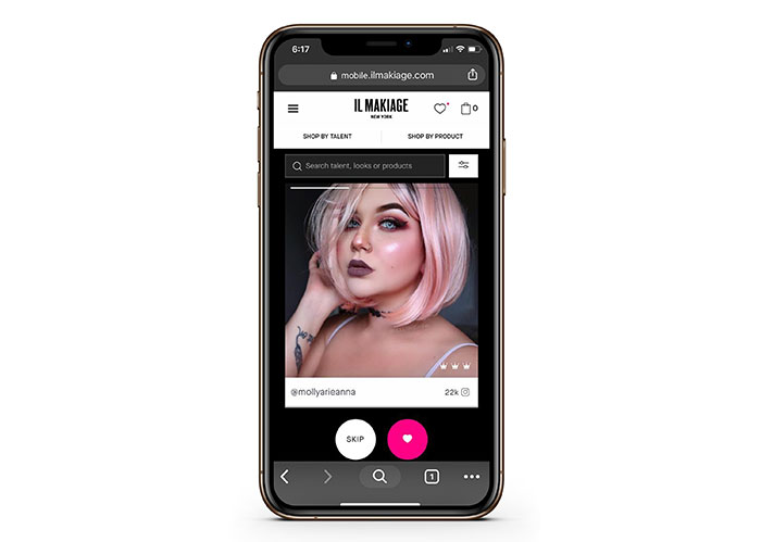 Beauty brand reaches out online with influencers and AI