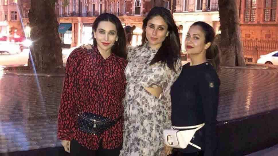 image 1563255297776000 7i24j4gty7 - Kareena Kapoor paints London red in mini dress on girls night with Karisma Kapoor and Amrita Arora