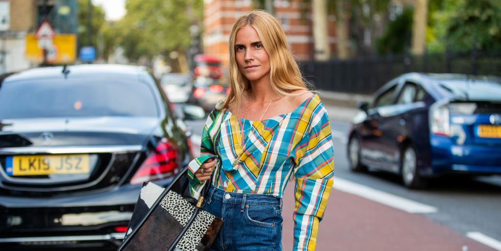 blanca miro is seen wearing checkered top denim jeans bag news photo 1575319514 - Lucky 13: The Clothes, Accessories, and Home Pieces on Blanca Miro's Radar